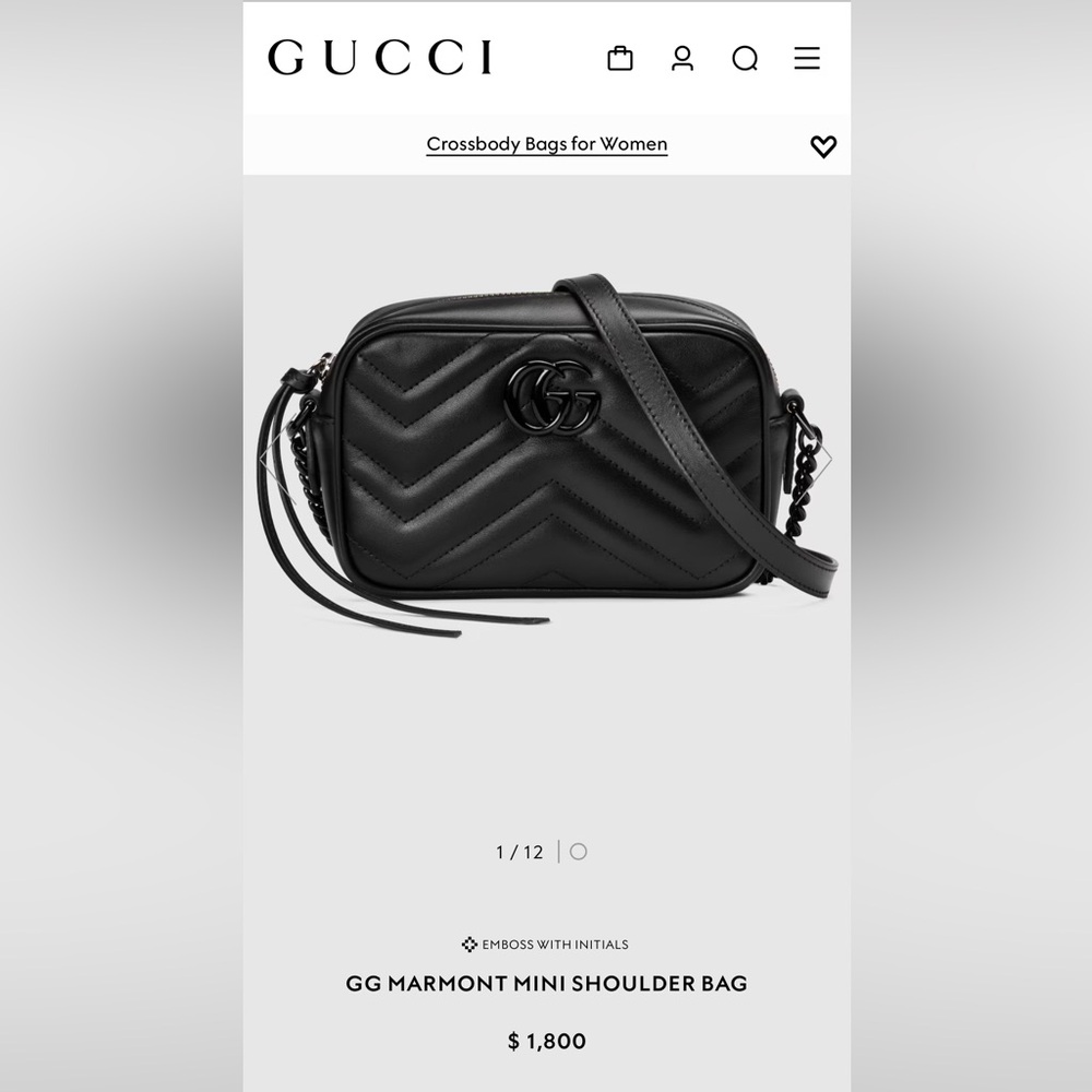 GG MARMONT MINI SHOULDER BAG
Brand new